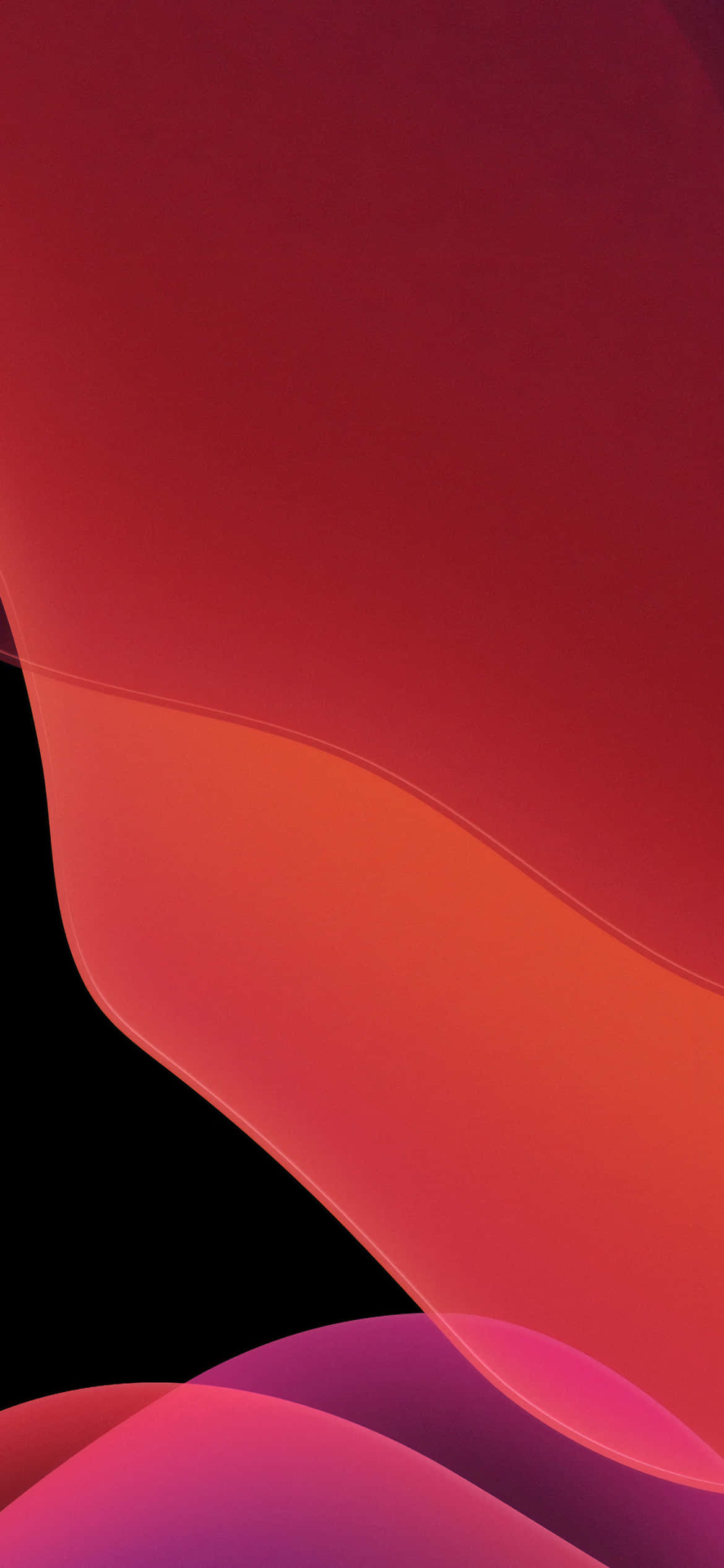 iOS 13 橙红美学背景 壁紙