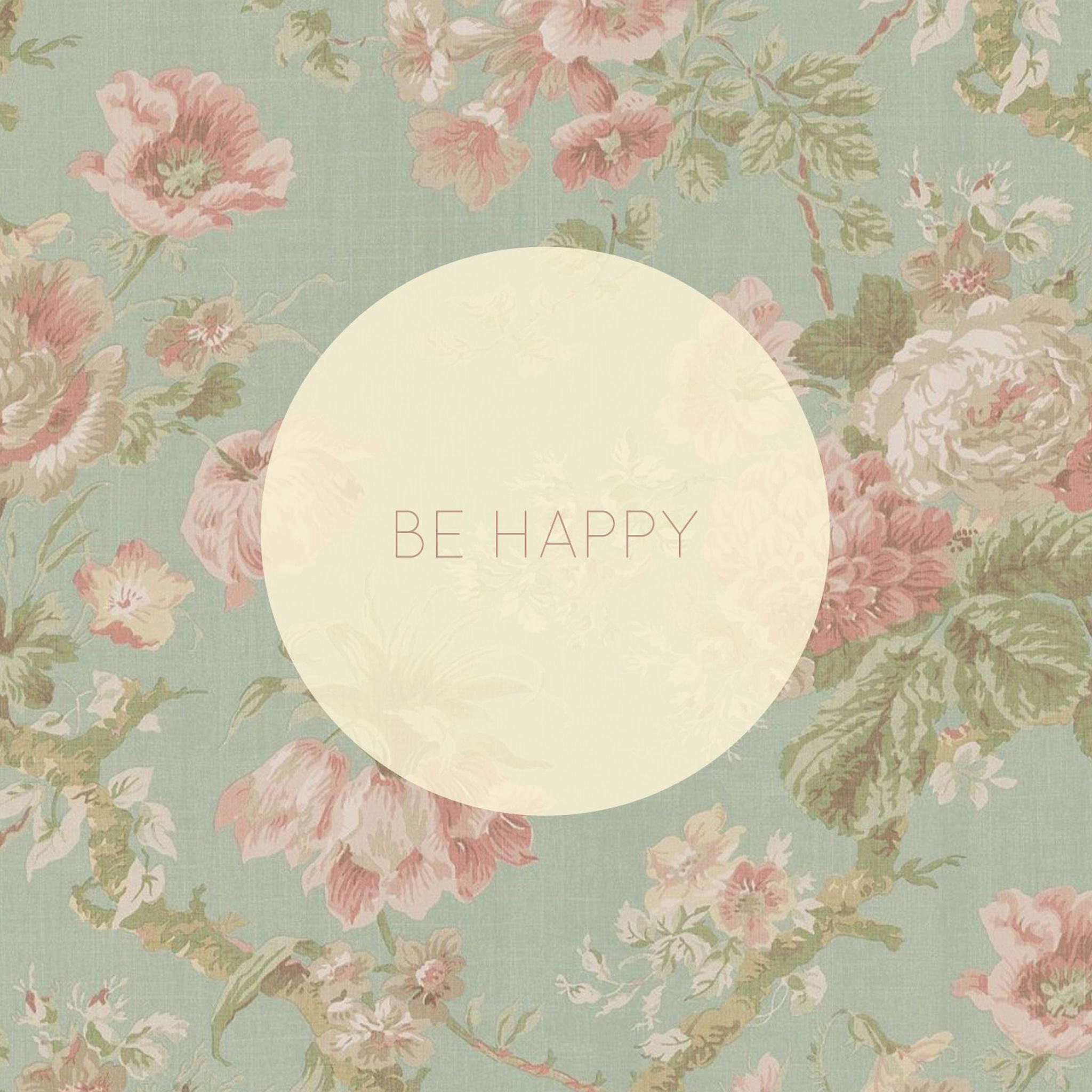 美學iPad Be Happy 壁紙