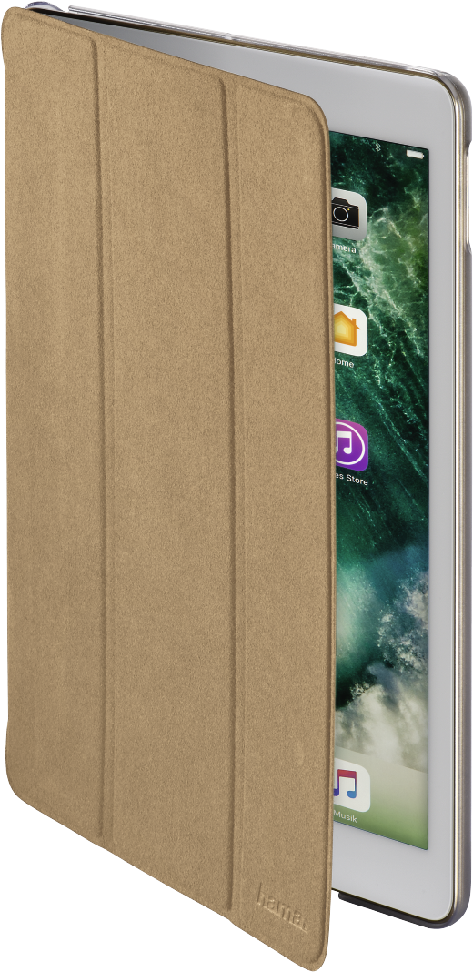 iPad Pro 搭配棕色智能保护壳 壁紙