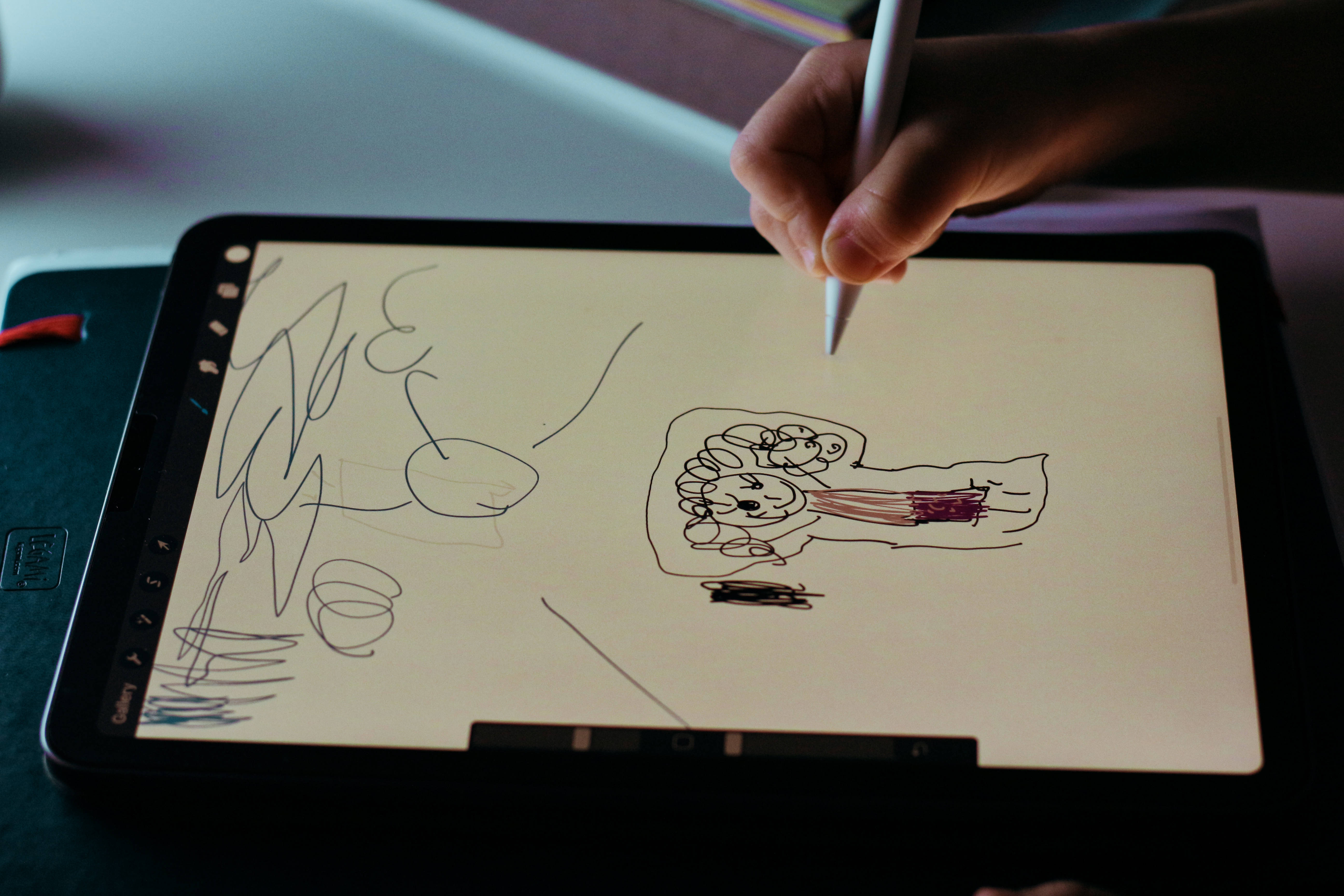 iPad Pro平板上的塗鴉 壁紙