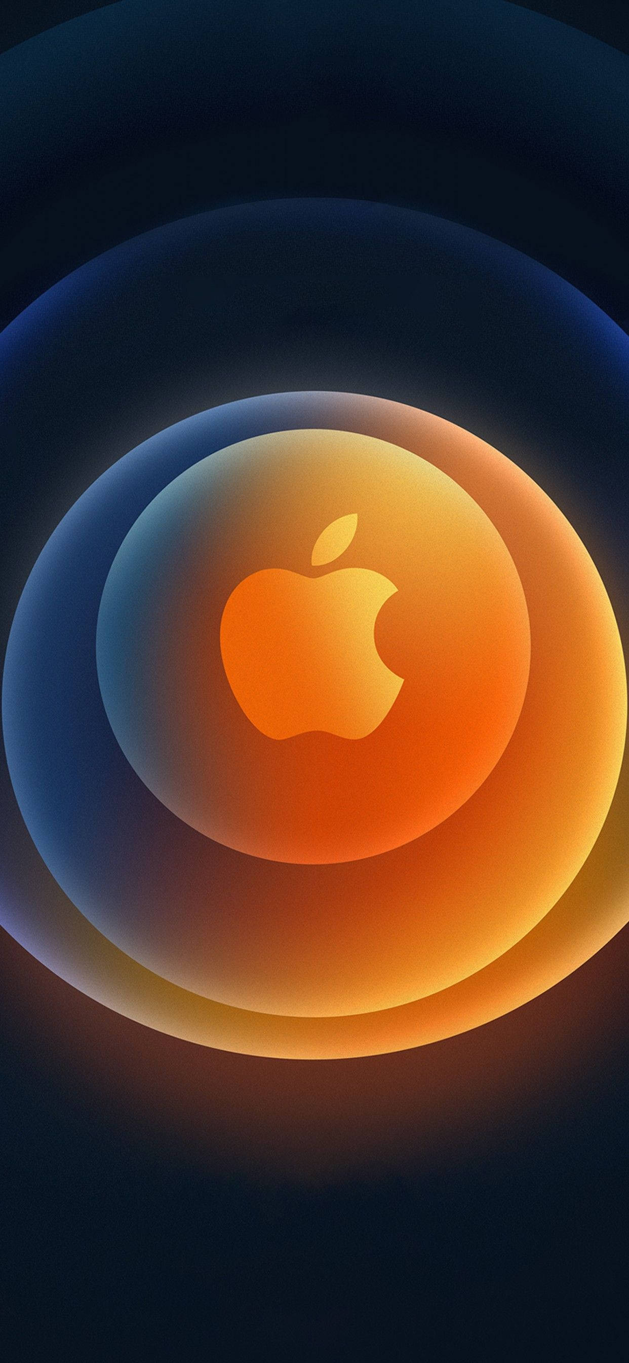 金色iPhone 12 Pro Max Logo 壁紙