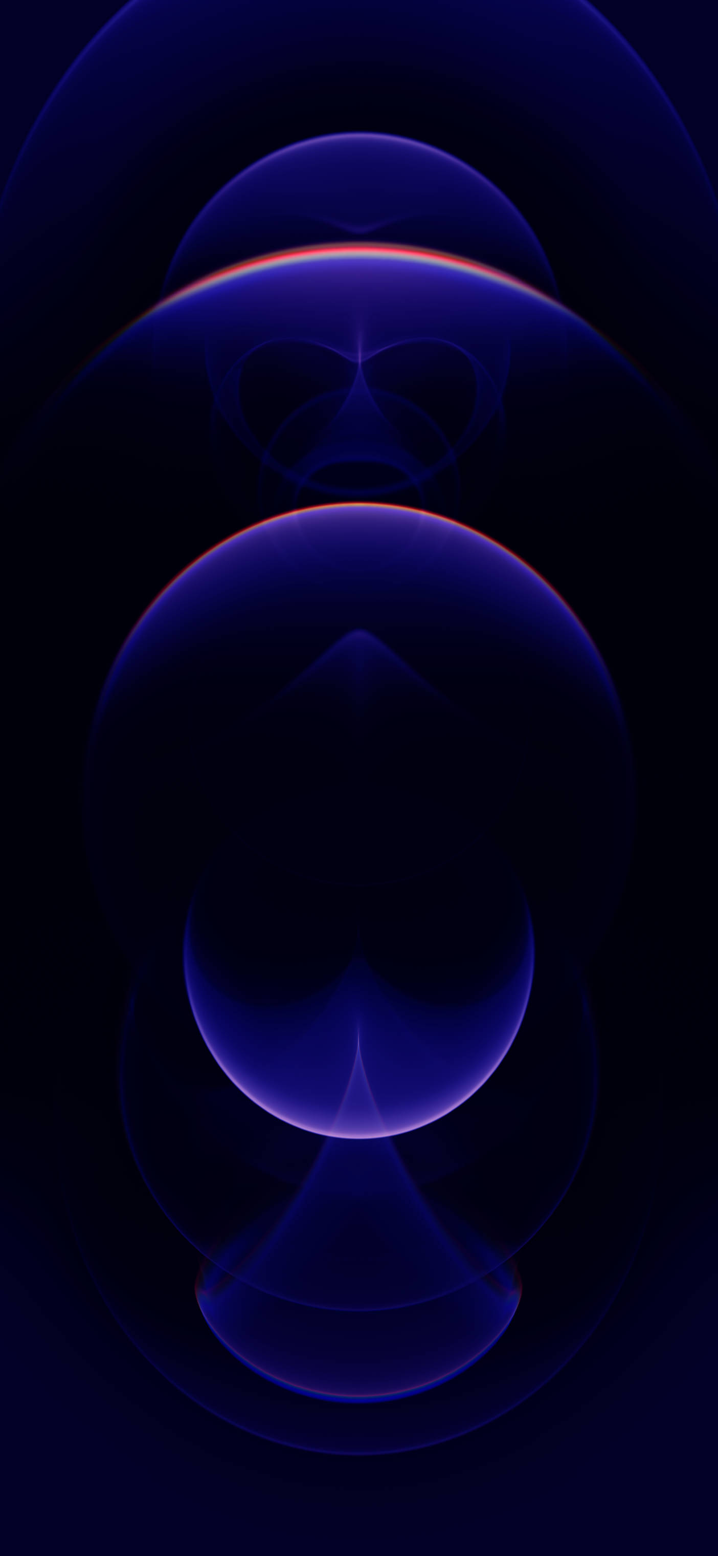 iPhone 12 Pro 紫色光線 壁紙