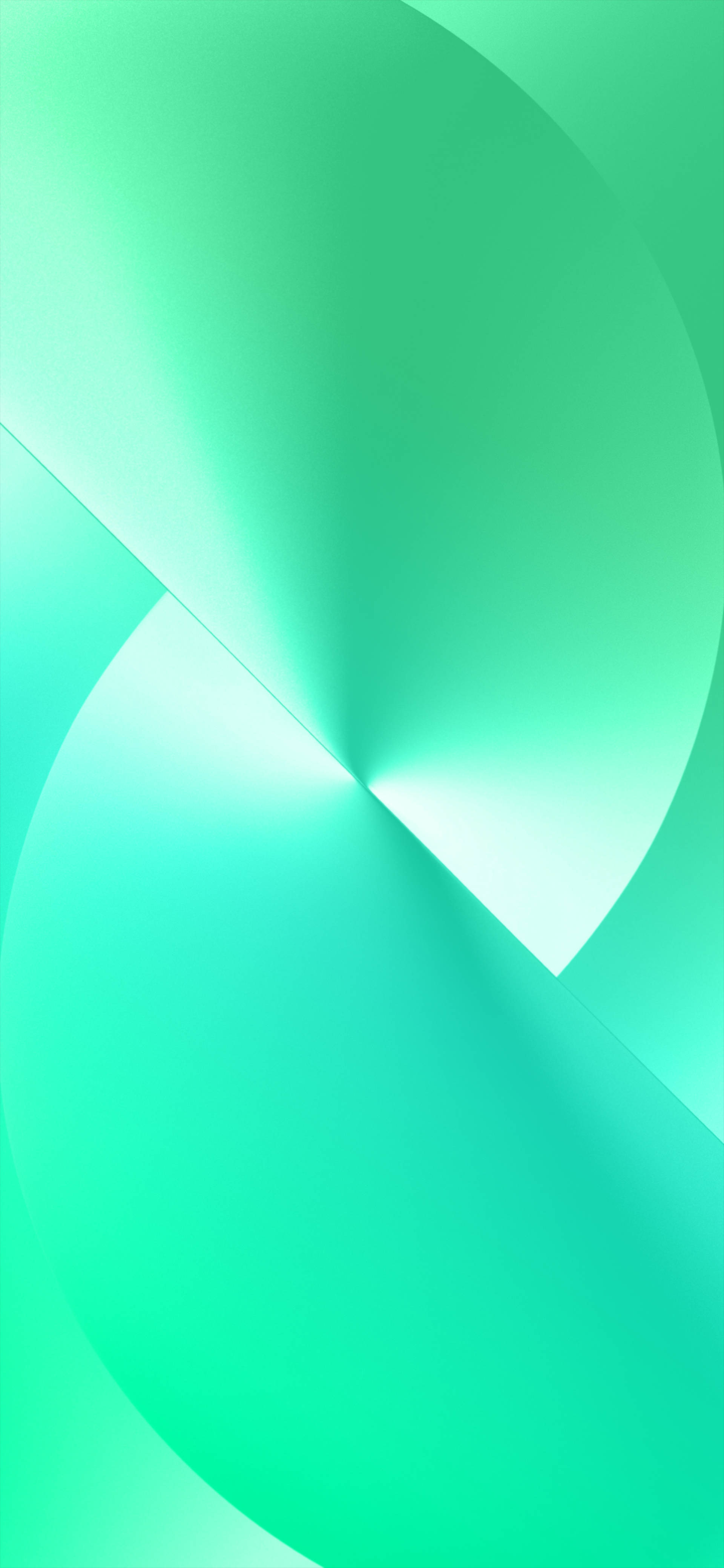 iPhone 13 Pro Max 綠色分割 壁紙