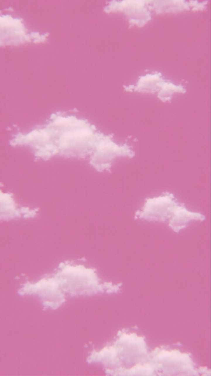 iPhone粉色唯美天空 壁紙