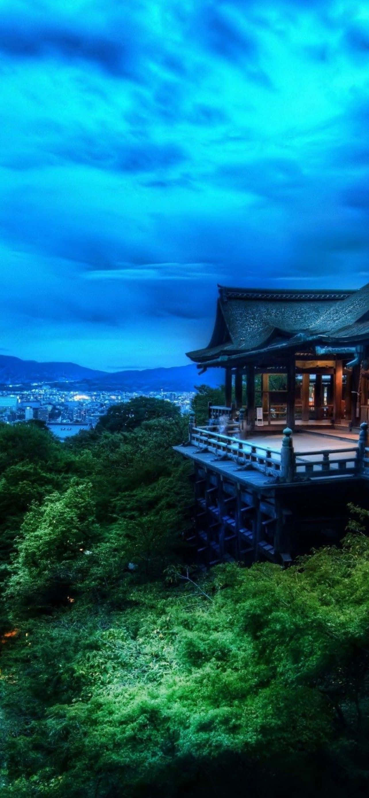 迷人iPhone背景，炫目光影倒影 壁紙