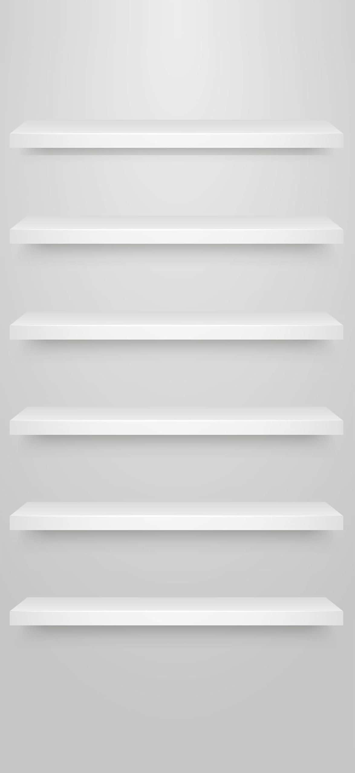 iPhone白色架子 壁紙