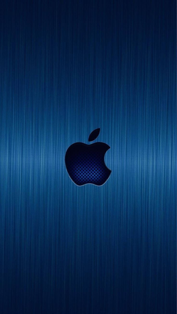 iPhone Apple 藍色金屬質感 壁紙