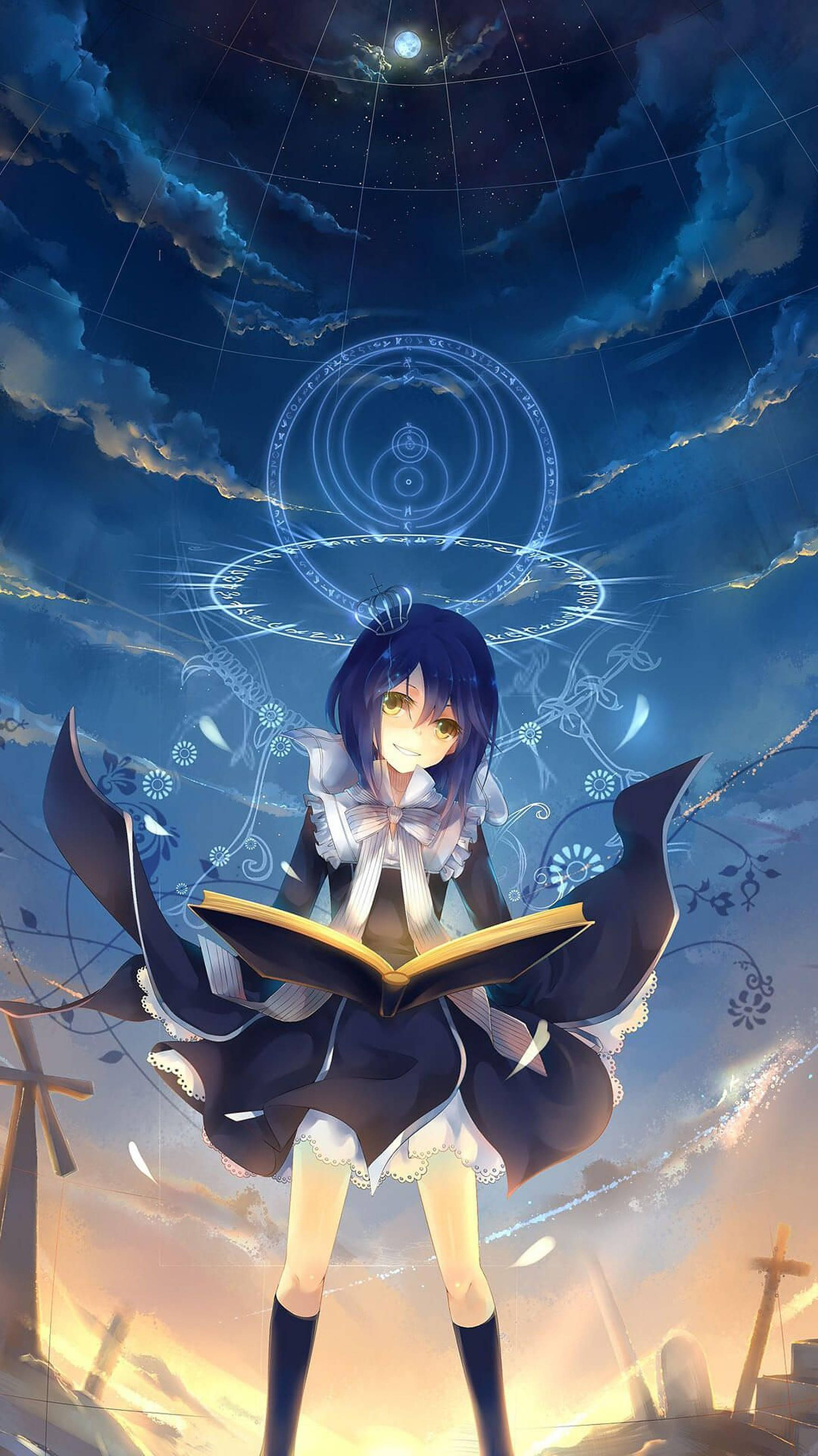 魔法少女巫女iPhone壁纸 壁紙