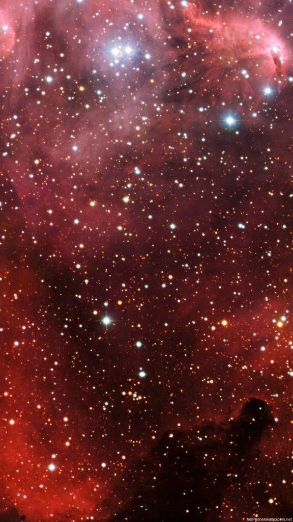 紅色星系太空iPhone 壁紙