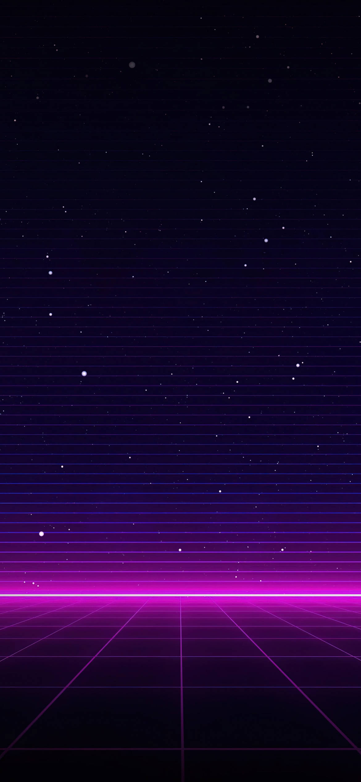 霓虹紫 iPhone 銀河條紋 壁紙