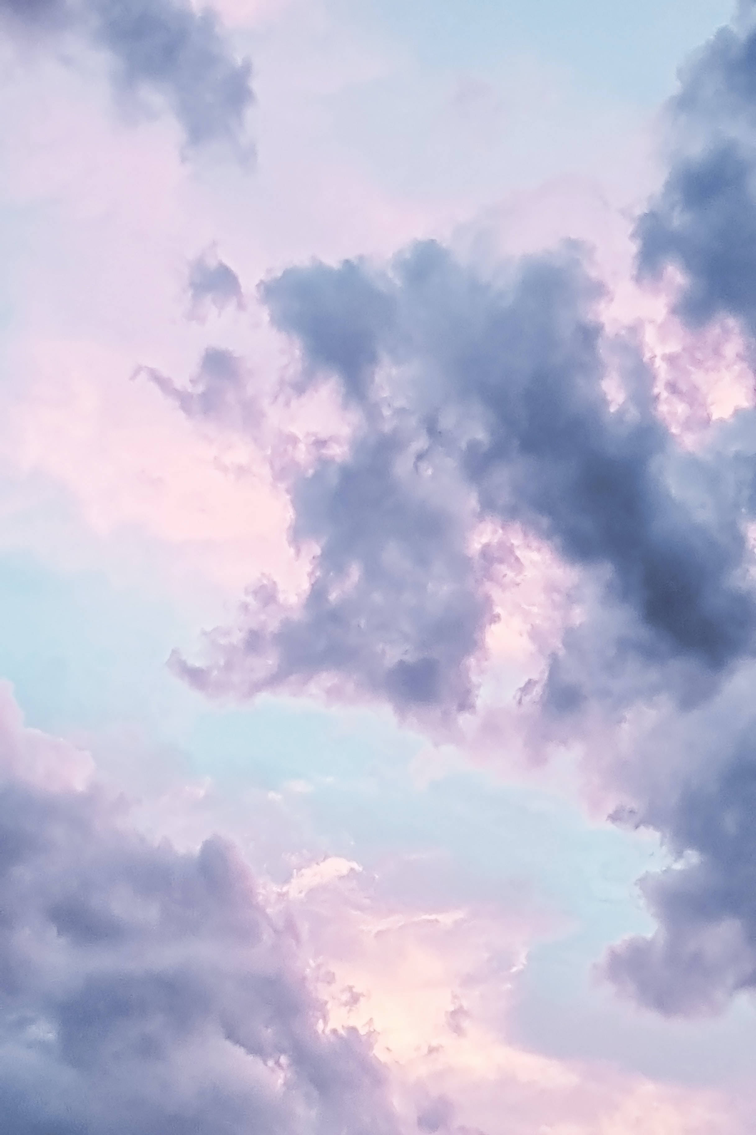 柔和iPhone蓝莓天空 壁紙