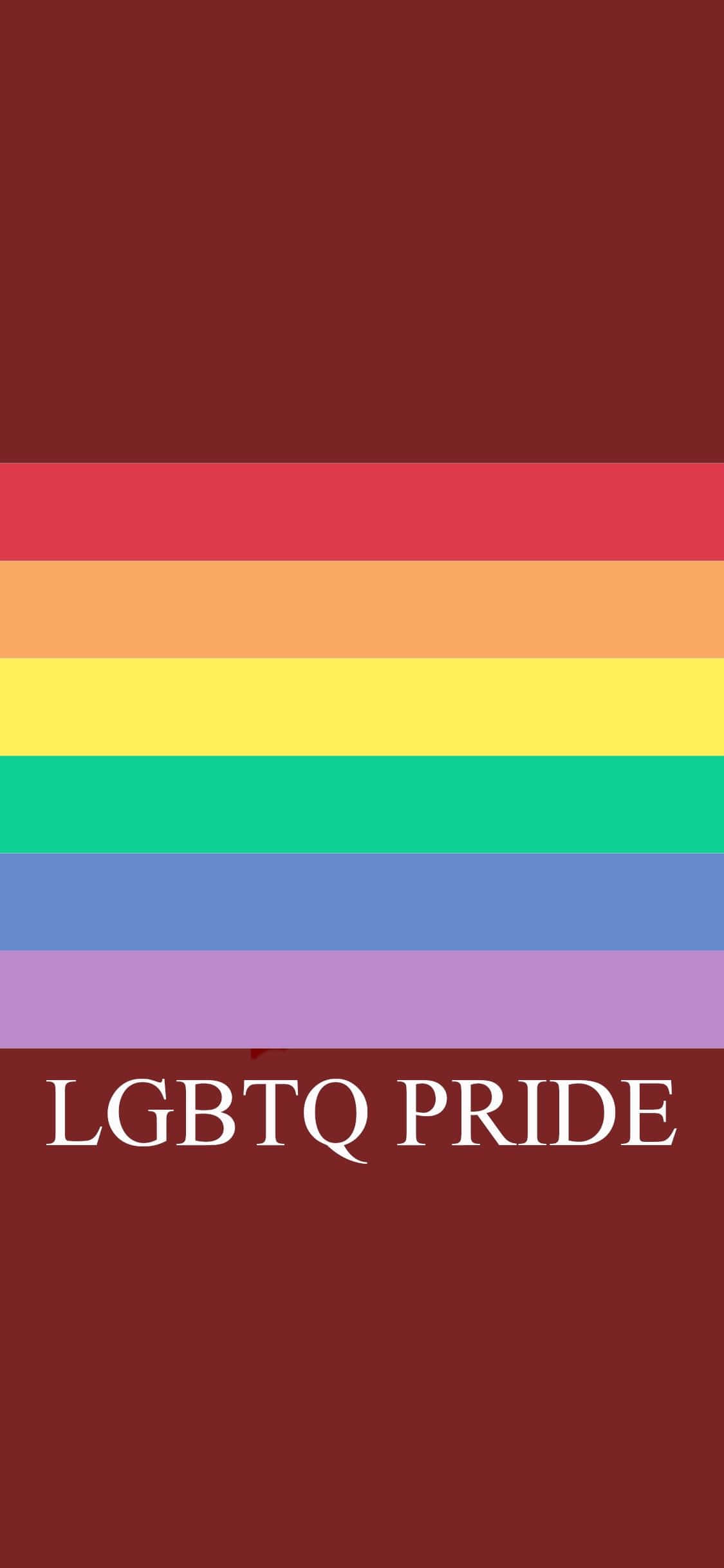 用彩虹主题 iPhone 庆祝 LGBTQ 骄傲 壁紙