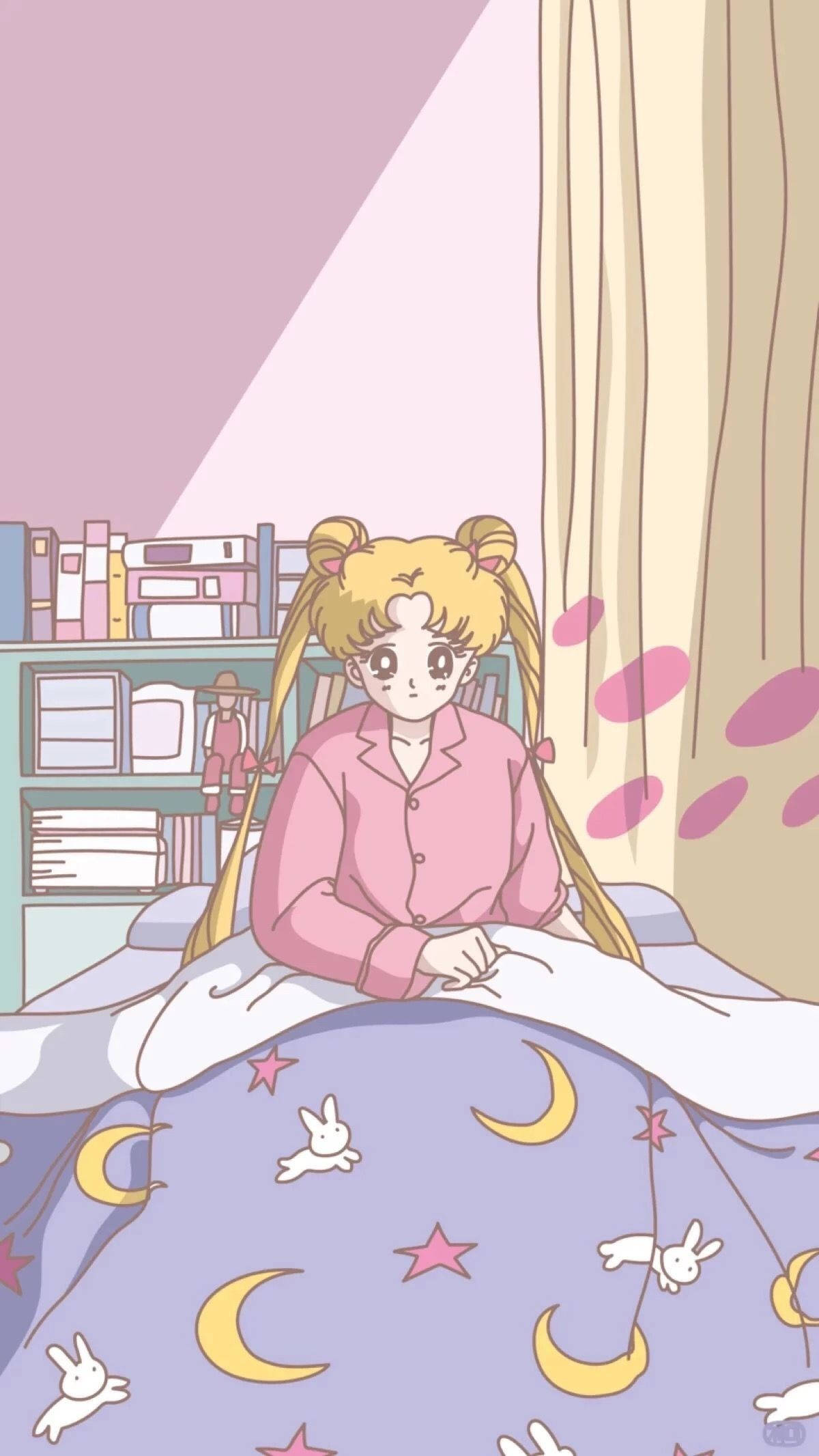 小兔醒來美少女戰士iPhone 壁紙