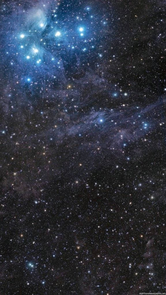 發光藍星太空iPhone壁紙 壁紙