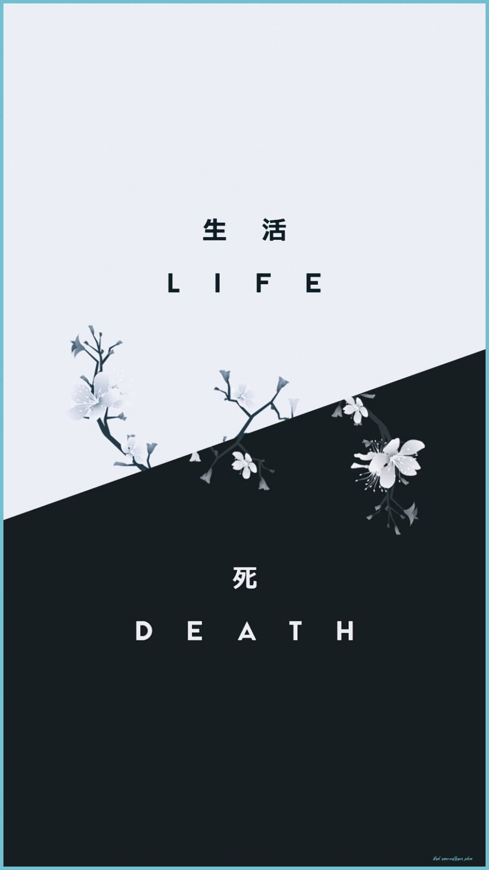 生死 动漫 黑白 iPhone 壁紙