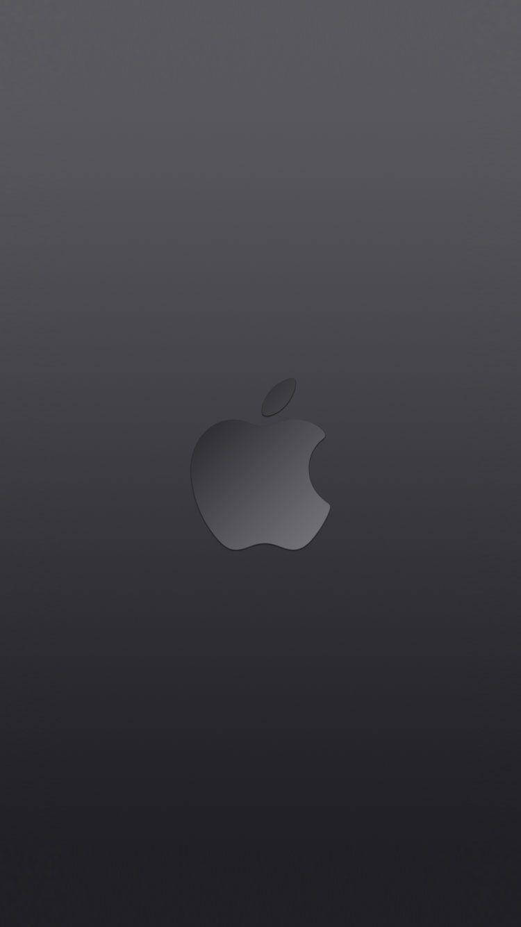 霧黑蘋果標誌 iPhone SE 壁紙