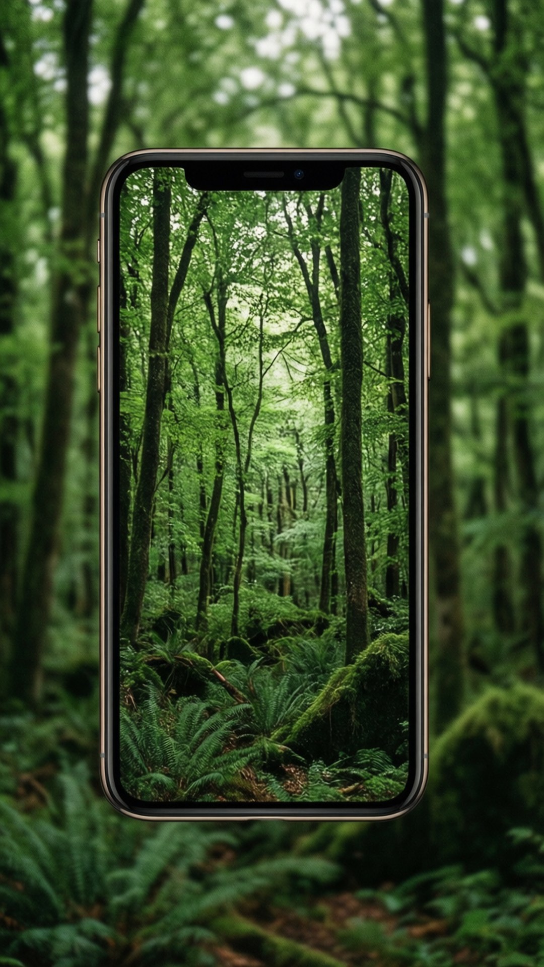 倒影森林 iPhone X 壁紙