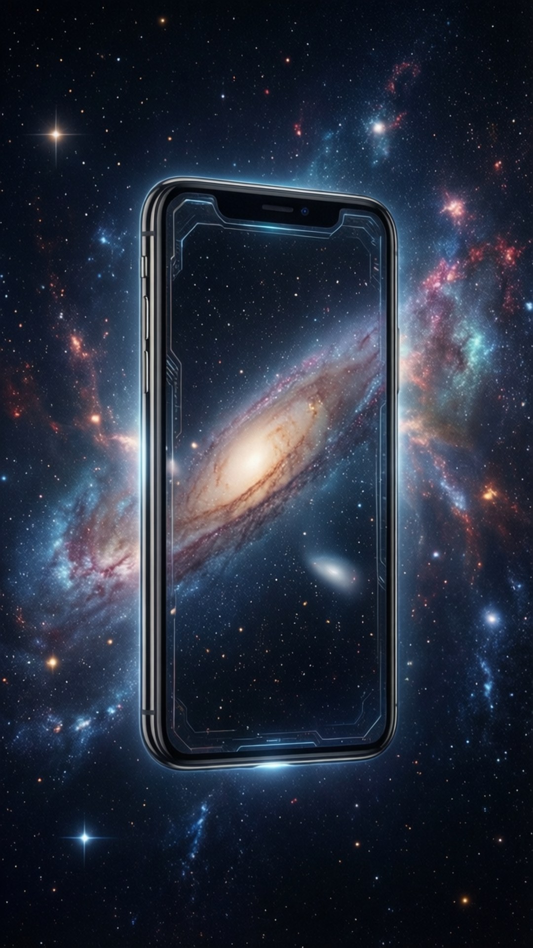 太空中的iPhone X 壁紙