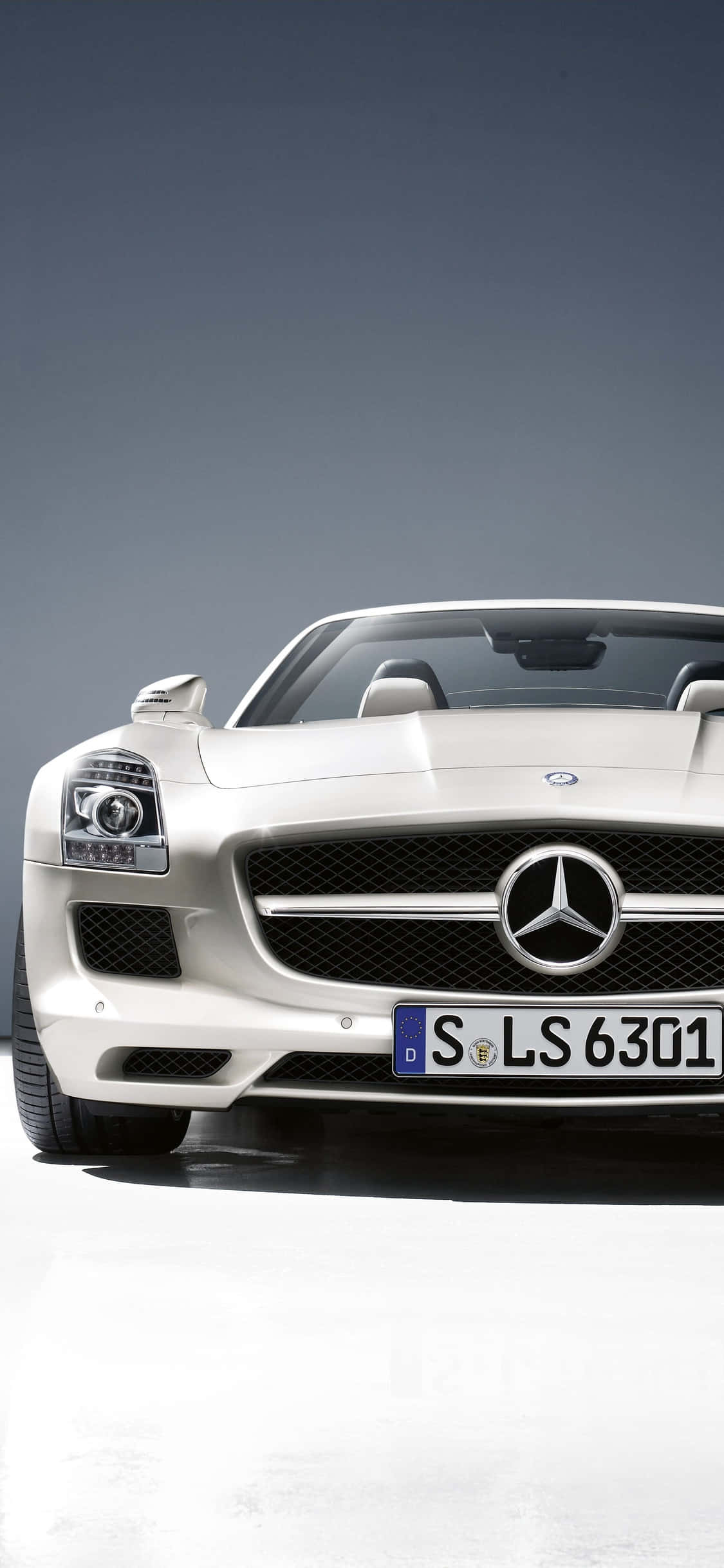 iPhone X AMG GT-R 背景 白色 SLS AMG 壁紙