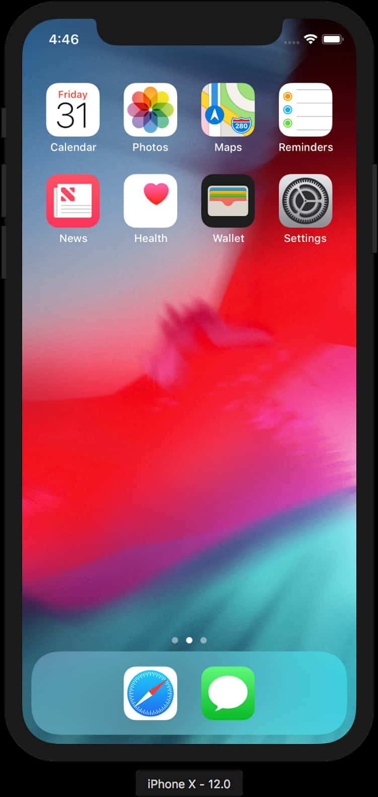 iPhone X 主螢幕顯示 壁紙