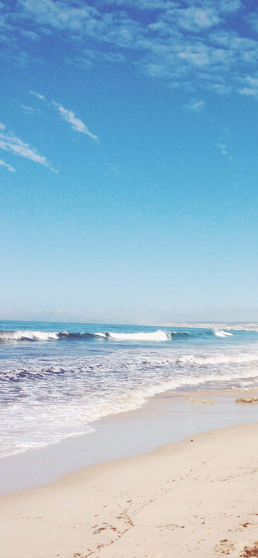 iPhone X Malibu 背景 白色沙灘 壁紙