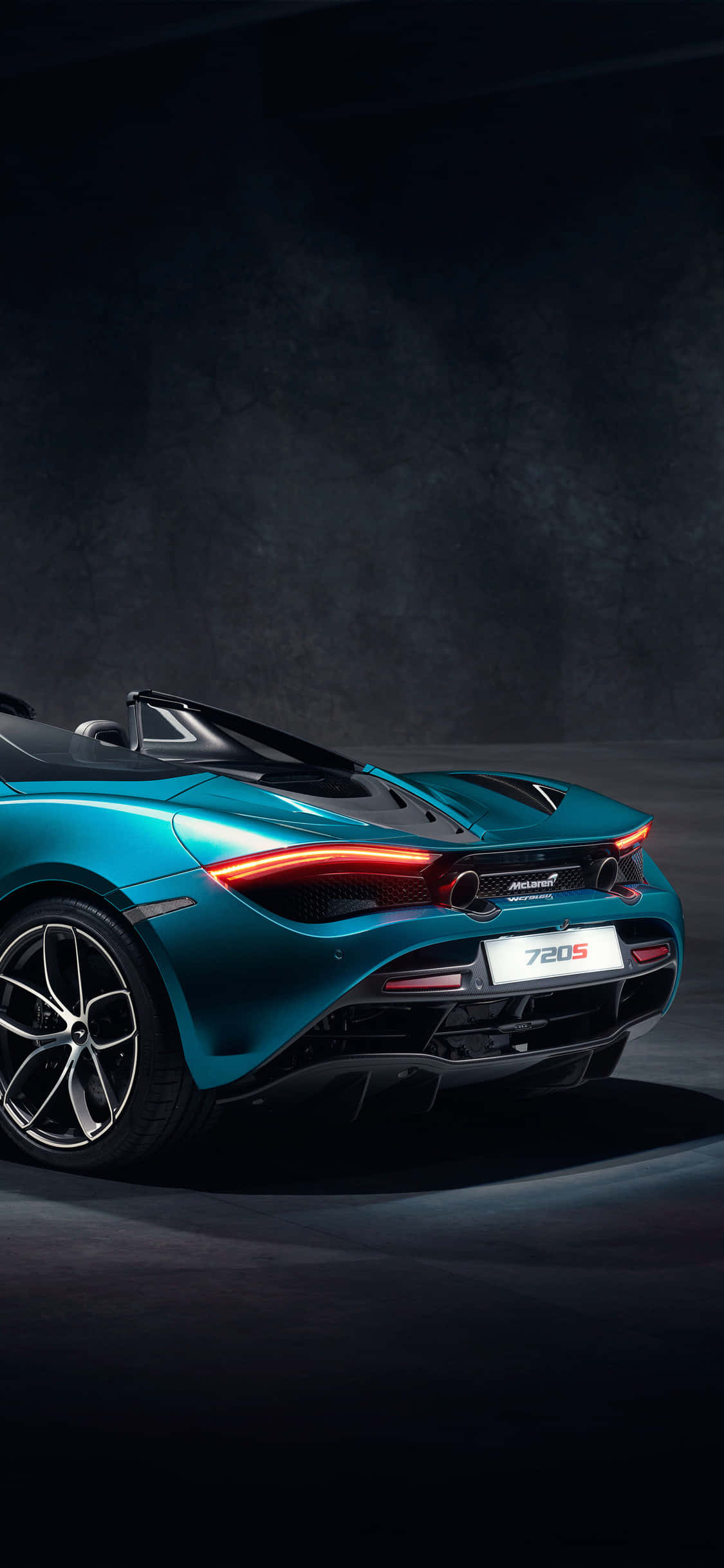 iPhone X McLaren 720s Spider Pista 背景 壁紙