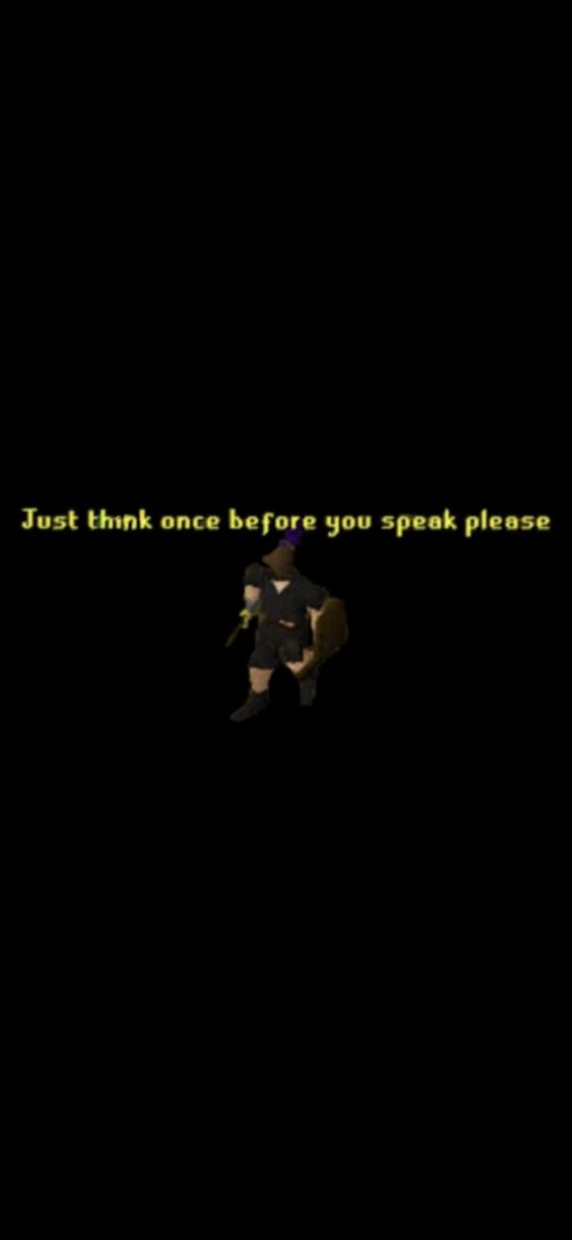 iPhone X Runescape 經典背景中的 NPC 壁紙