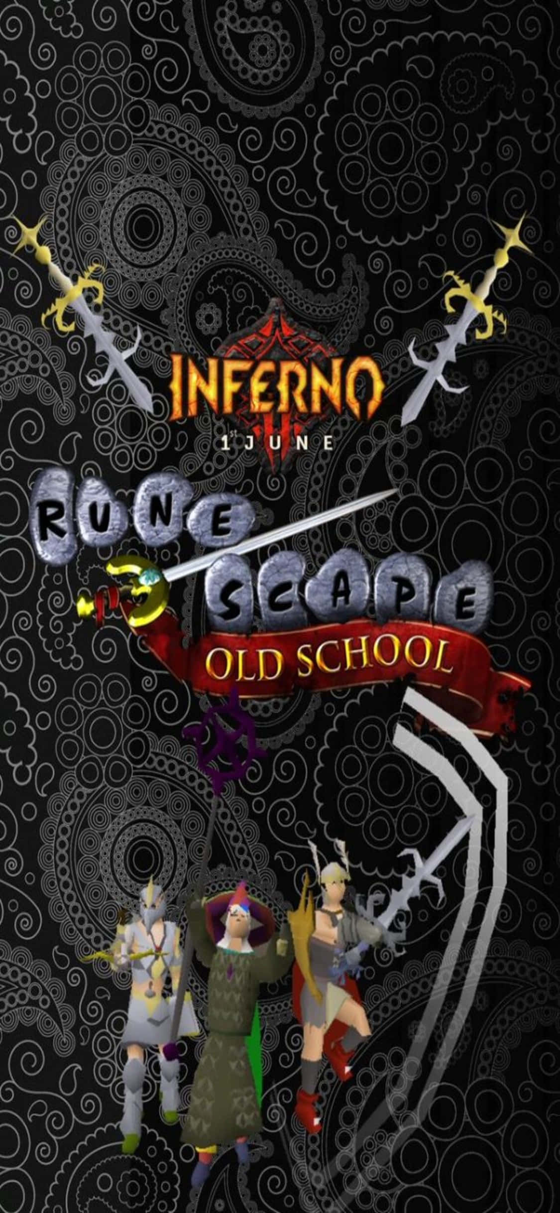 地獄火 iPhone X Runescape Oldschool 背景 壁紙