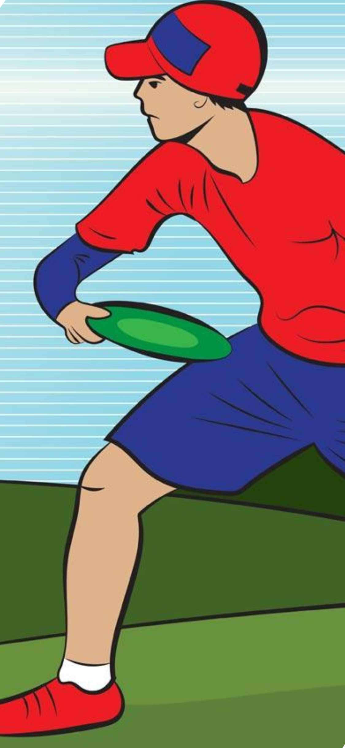 iPhone X終極飛盤背景插圖 壁紙