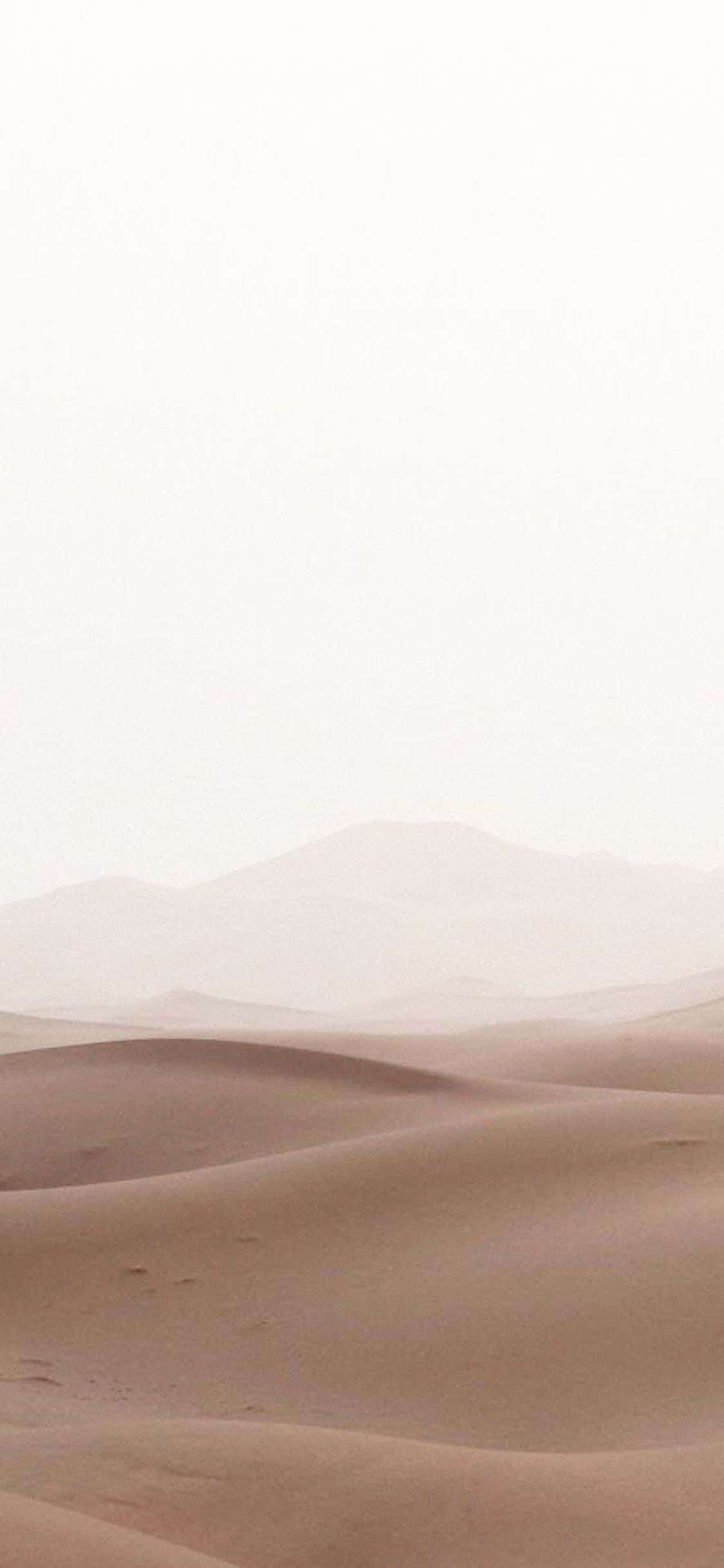 iPhone X 簡約沙漠沙地背景 壁紙