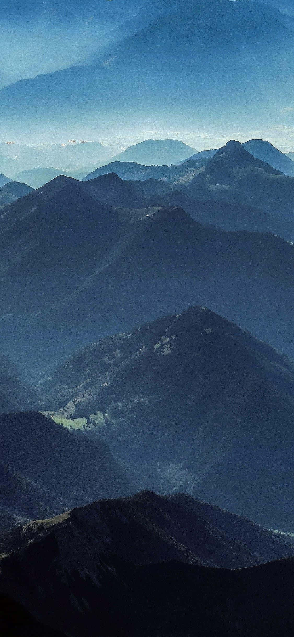 iPhone X 寧靜湖畔景觀 壁紙