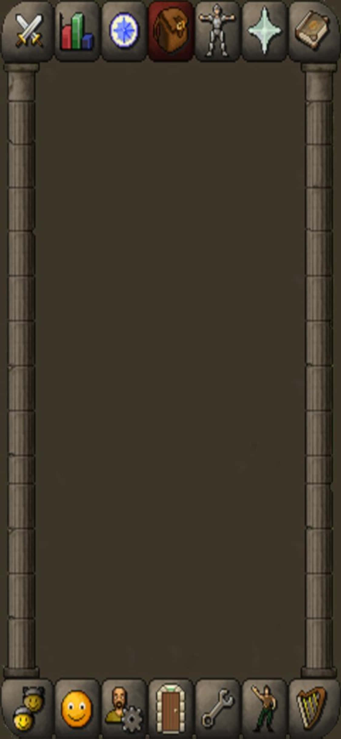 iPhone X Runescape 复古版背包背景 壁紙
