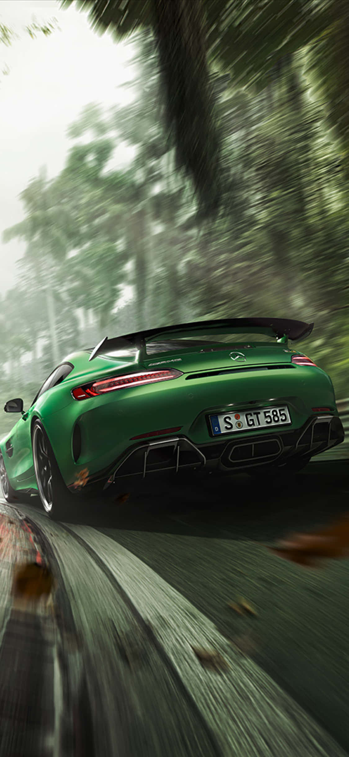 動態互動 - iPhone X與AMG GT-R 壁紙