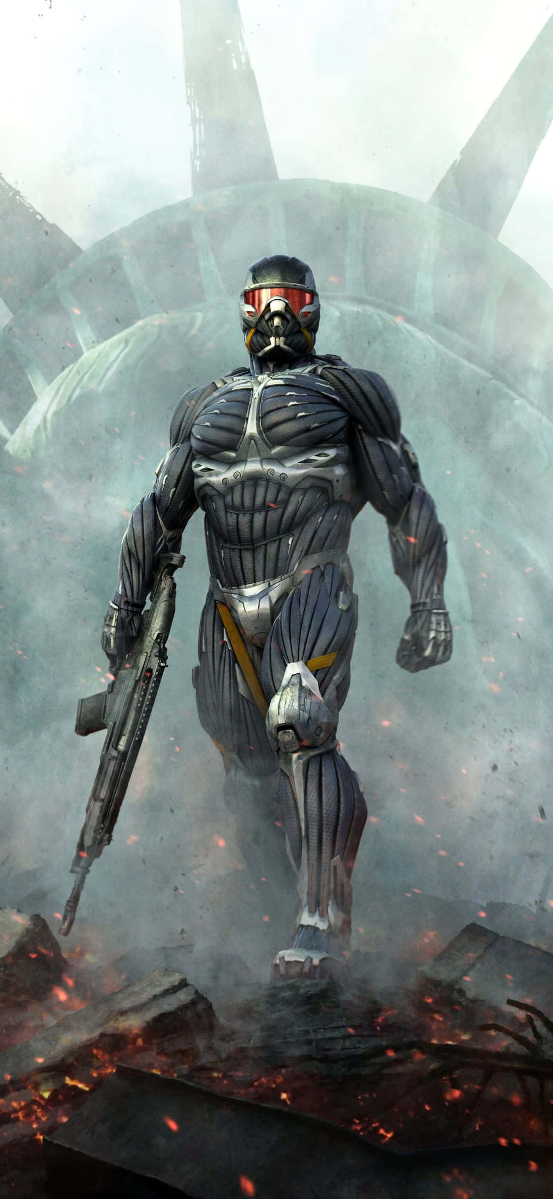 在iPhone X上玩《Crysis 3》 壁紙