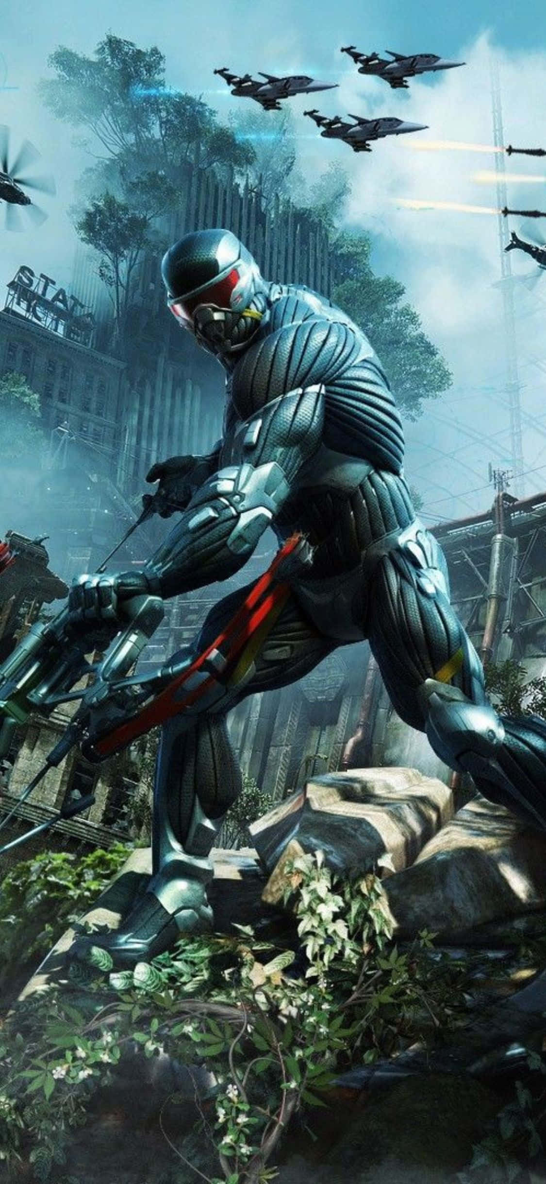 在最新的iPhone X上玩《Crysis 3》 壁紙