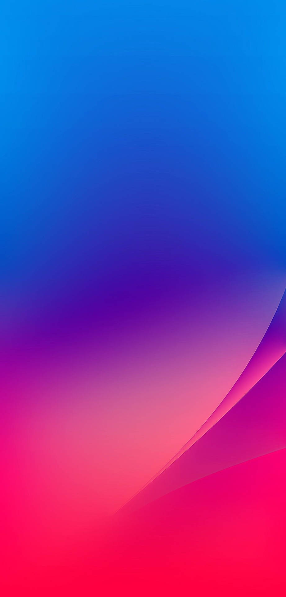 粉蓝渐变iPhone XR标志 壁紙