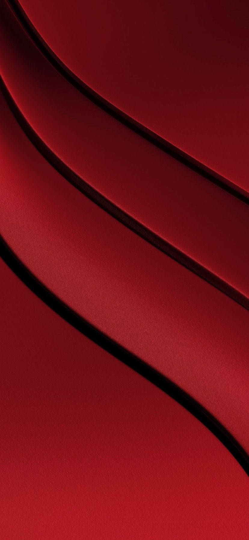 iPhone XR 红色 3D 层叠线条 壁紙