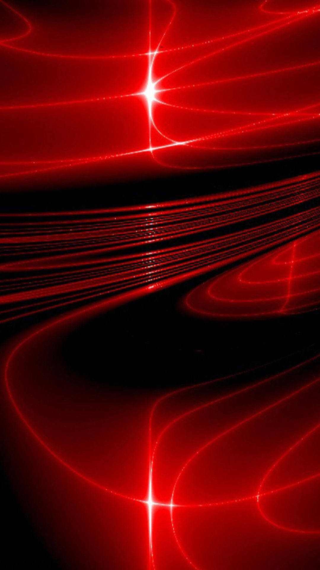 iPhone XR 紅色發光光線 壁紙