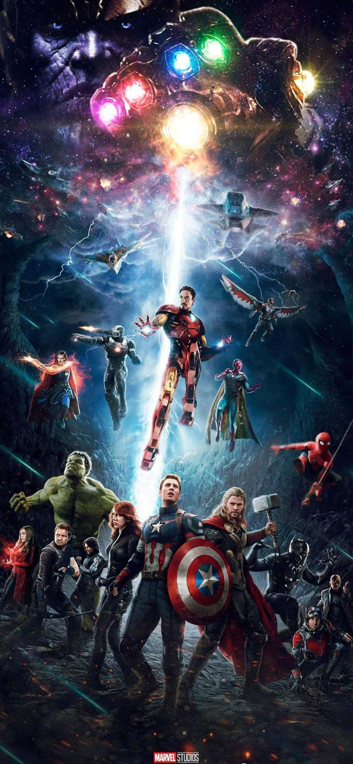 復仇者酷炫圖像 iPhone XS Marvel 背景 壁紙