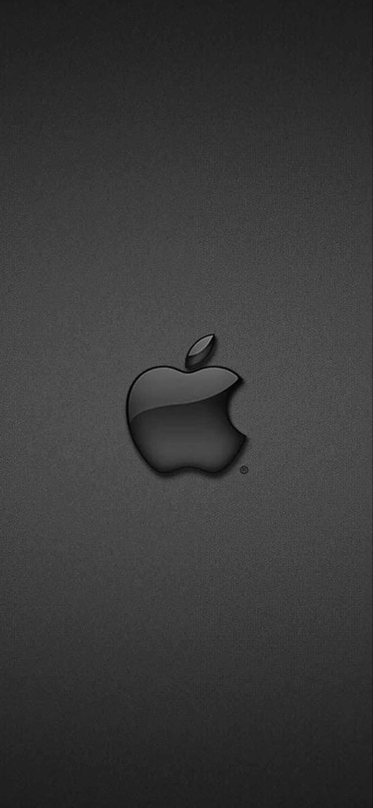 iPhone Xs Max Apple灰色標誌背景 壁紙