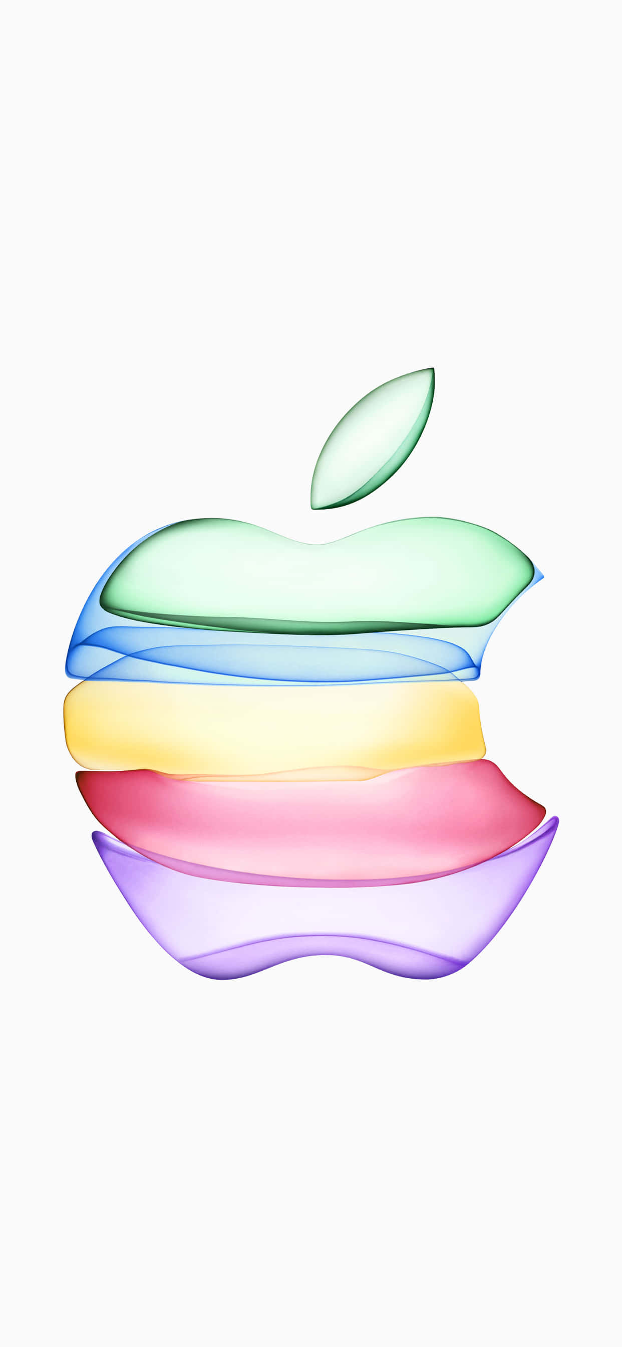 iPhone Xs Max Apple 背景 彩色 Apple 標誌 壁紙