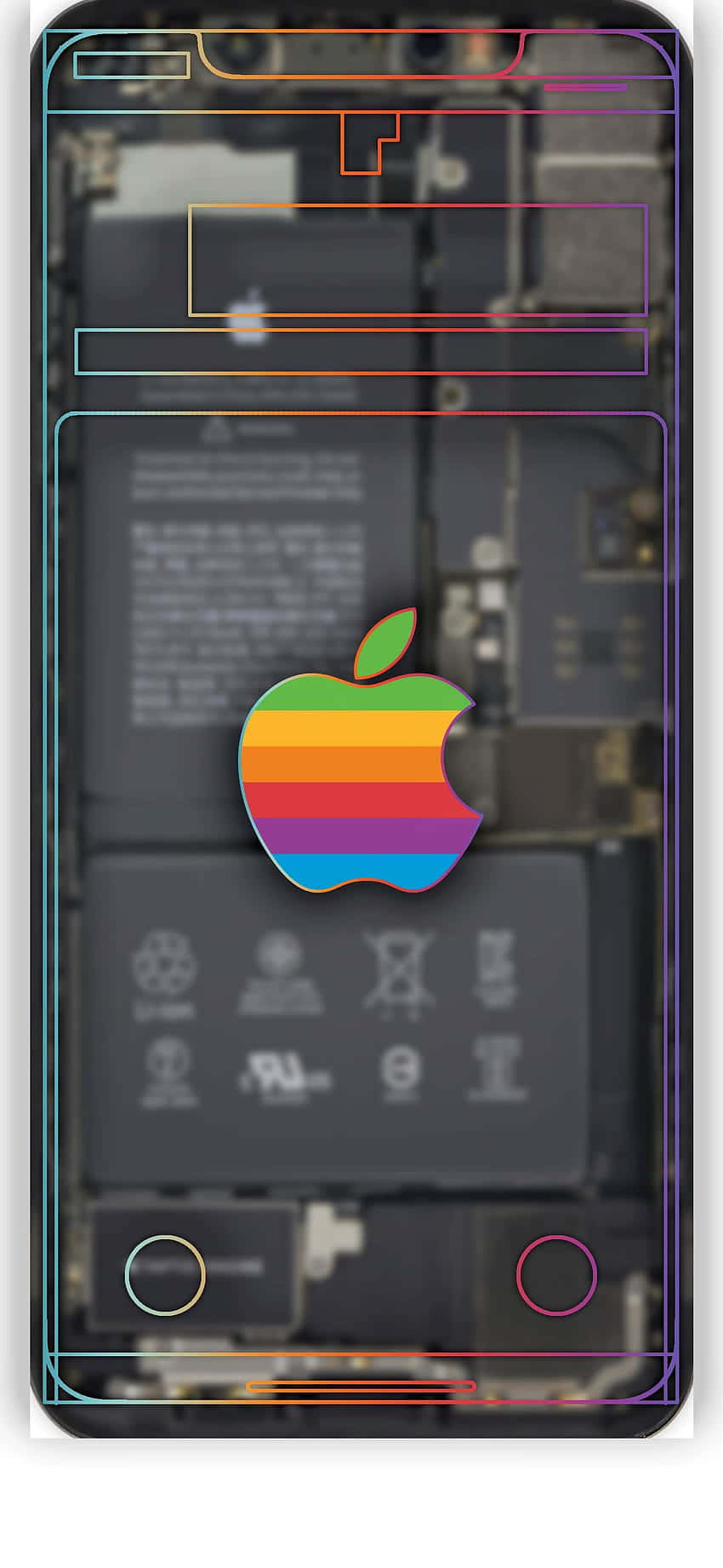 iPhone Xs Max Apple 背景透明屏幕 壁紙