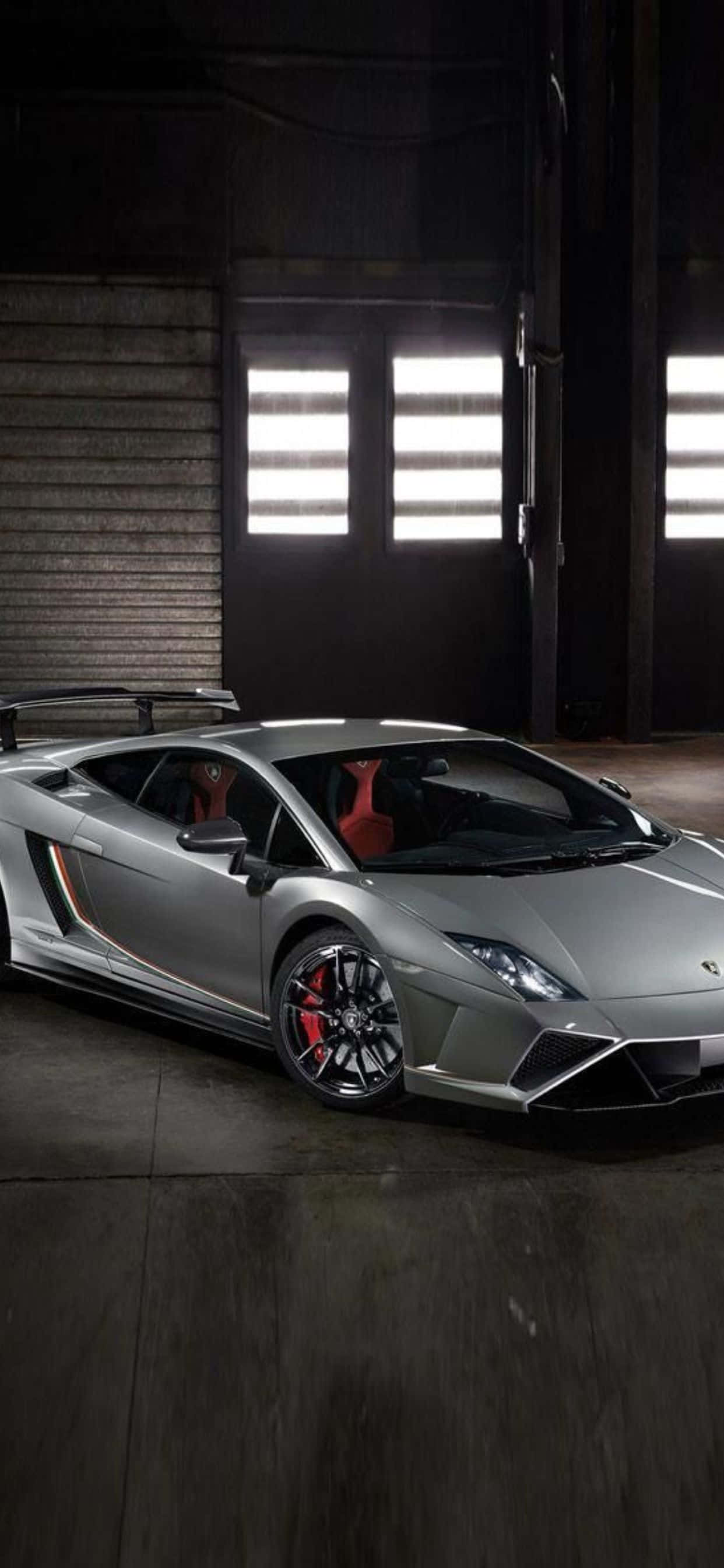 iPhone XS Max Lamborghini Gallardo LP 570背景 壁紙