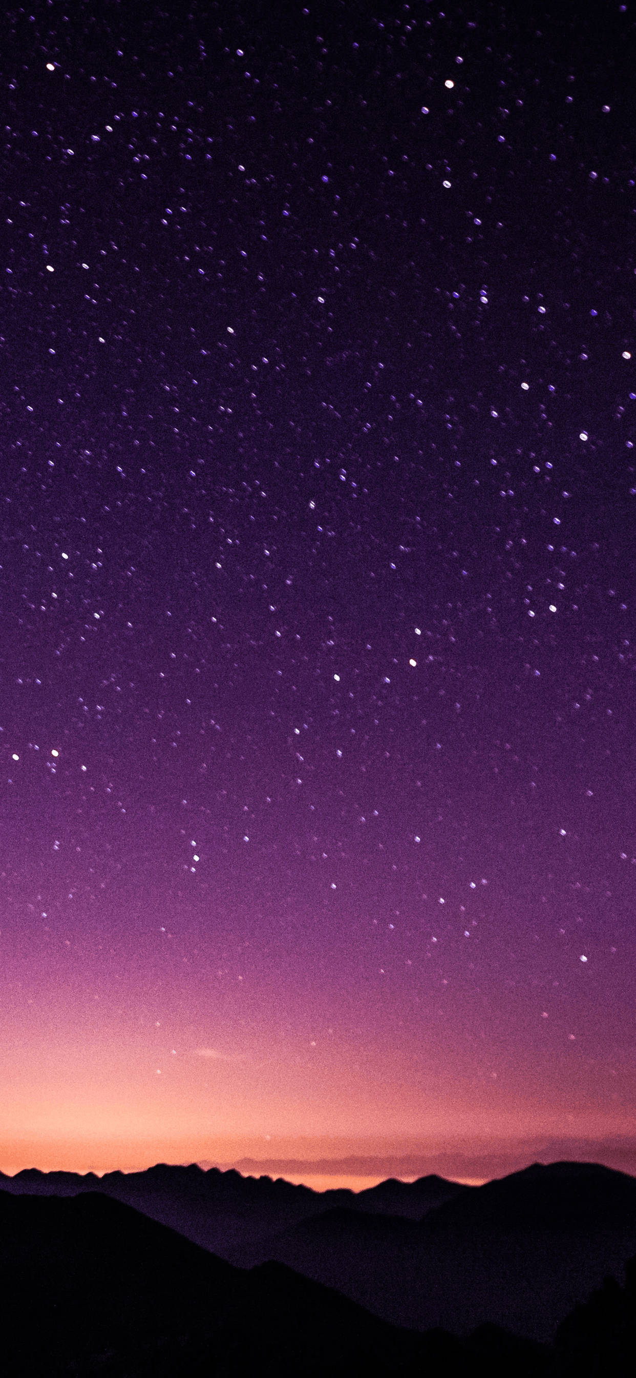iPhone XS Max OLED 紫色星空 壁紙