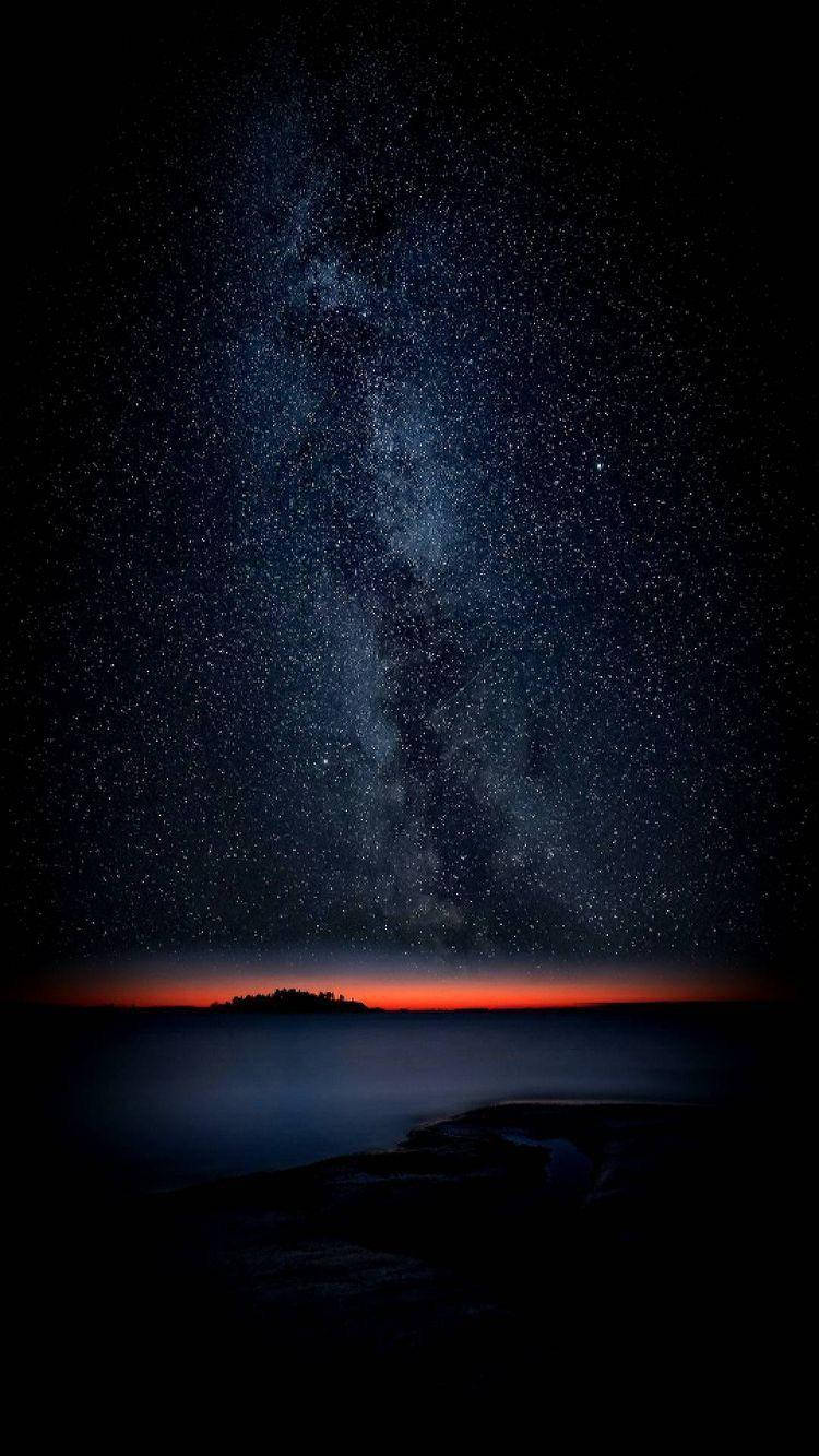 iPhone XS Max OLED 夜空繁星 壁紙