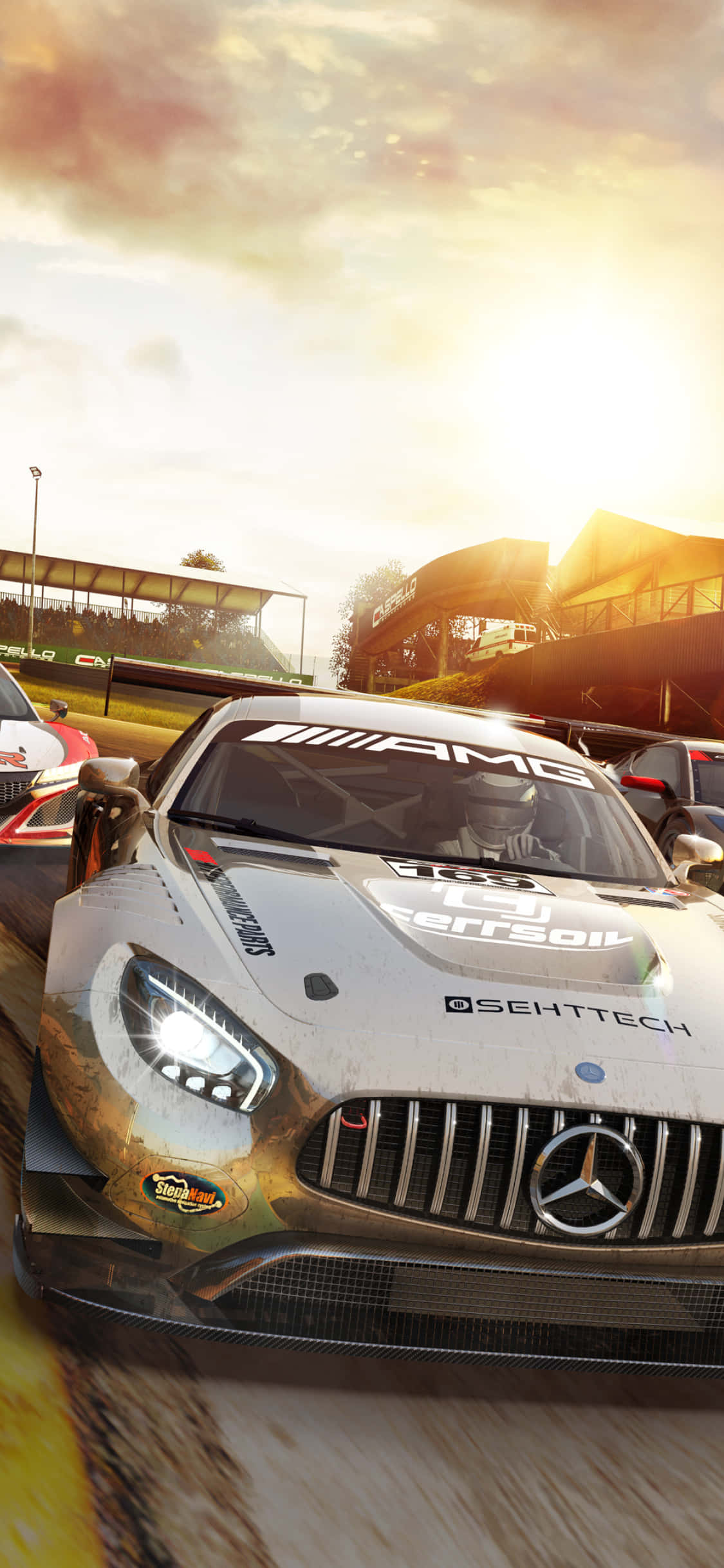 iPhone XS Max Project Cars 2 灰色 2017 Sebring Imsa Mercedes 背景 壁紙