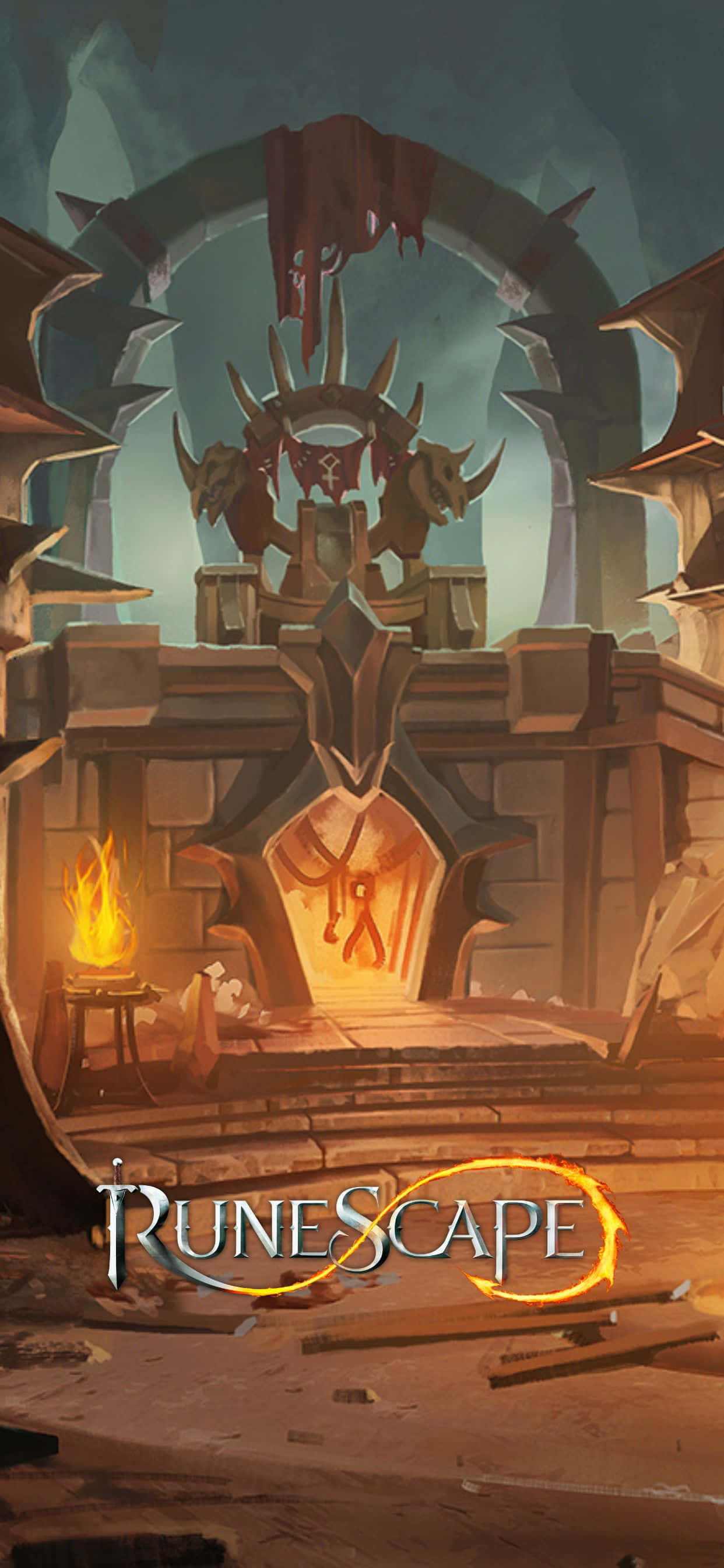 iPhone Xs Max 搭配 Runescape，全新游戏体验等待您 壁紙