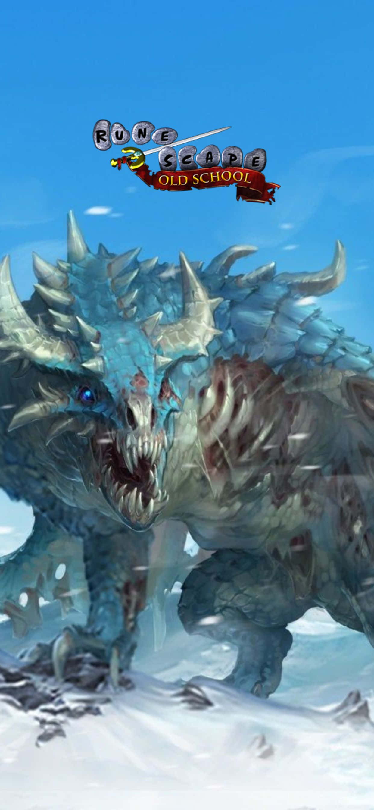 雪峰巨龍 iPhone XS Max Runescape 老學校背景 壁紙