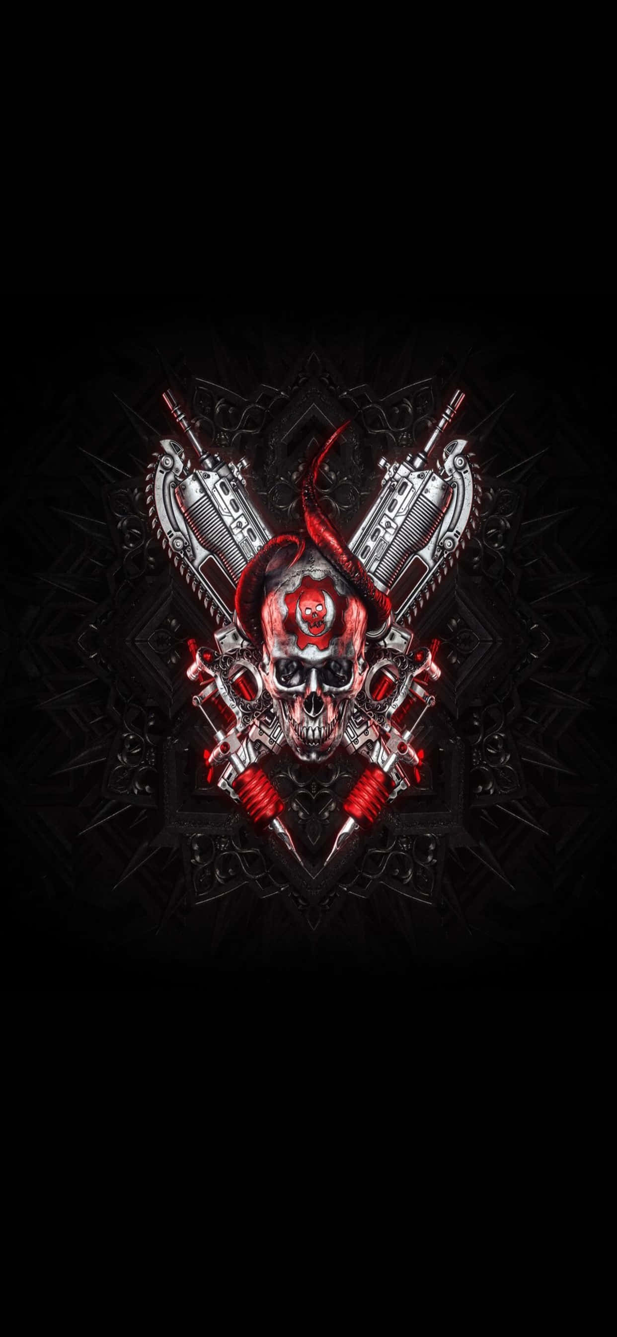 iPhone XS Max《Gears of War 5》对称标志背景 壁紙