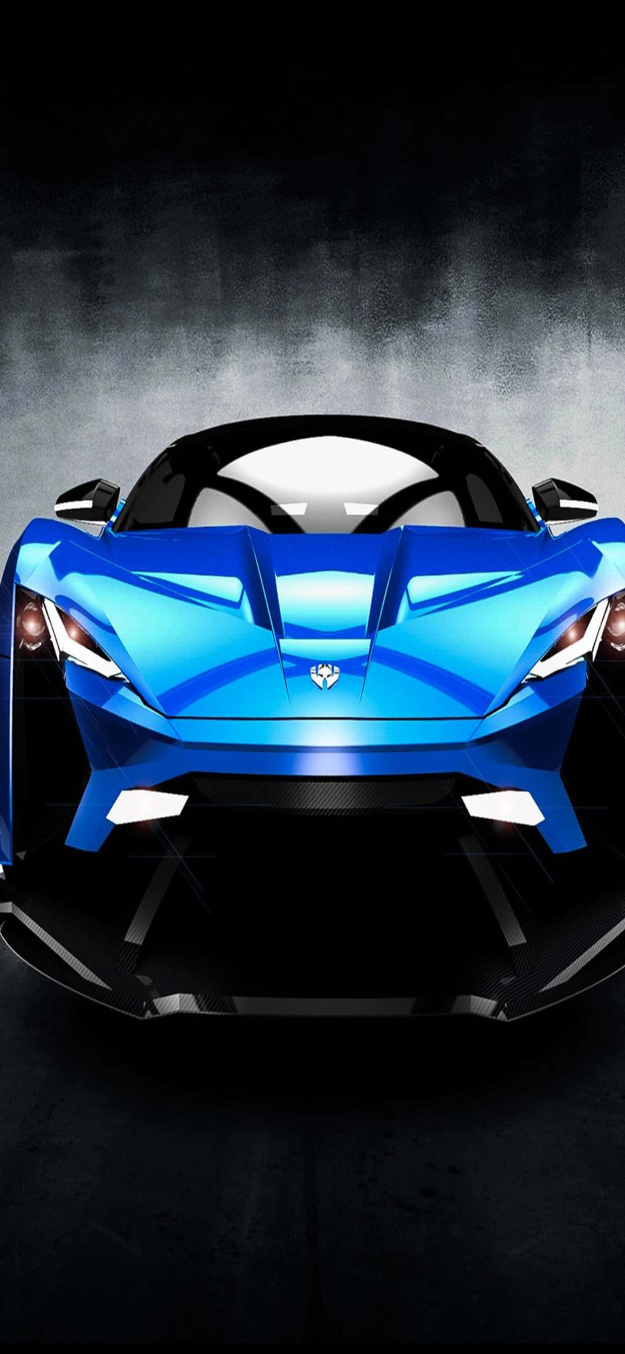 iPhone XS Max 法拉利背景 藍色 W Motors Lykan HyperSport 壁紙